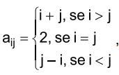 Matriz Real Questão Sendo A = (aᵢⱼ)₂ₓ₂ uma matriz real, definida por então a matriz ...