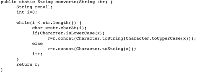Questão Um método Java, chamado converte, deve receber uma string (str ...