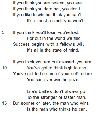 Questão TEXTO:The VictorLONGENECKER, C. W. The Victor. Disponível