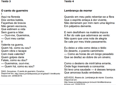 Questão A linguagem figurada tem lugar de destaque nos textos poéticos ...