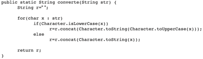 Questão Um método Java, chamado converte, deve receber uma string (str ...