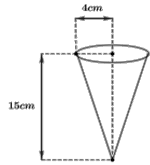 Questão A figura abaixo representa um copo no formato de um cone ...