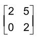 Matriz Real Questão Sendo A = (aᵢⱼ)₂ₓ₂ uma matriz real, definida por então a matriz ...