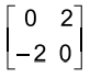 Matriz Real Questão Sendo A = (aᵢⱼ)₂ₓ₂ uma matriz real, definida por então a matriz ...